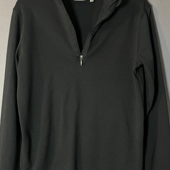 tasc performance 1/4 Zip Pullover Mens Small Pimaluxe Stretch Navy Blue Bamboo - Picture 5 of 8